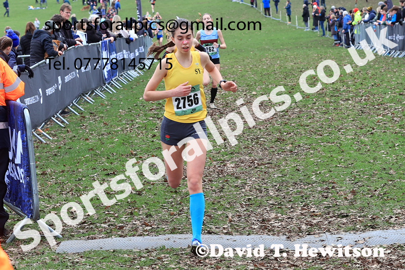 Womens Under-17s 2026 UK CAU Inter Counties Cross Country, Wollaton Park, Nottingham. Photo: David T. Hewitson/Sports for All Pics